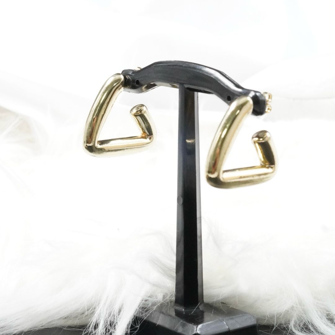 Miniatura 2 de ARETE TRIANGULO GRUESITO DORADO